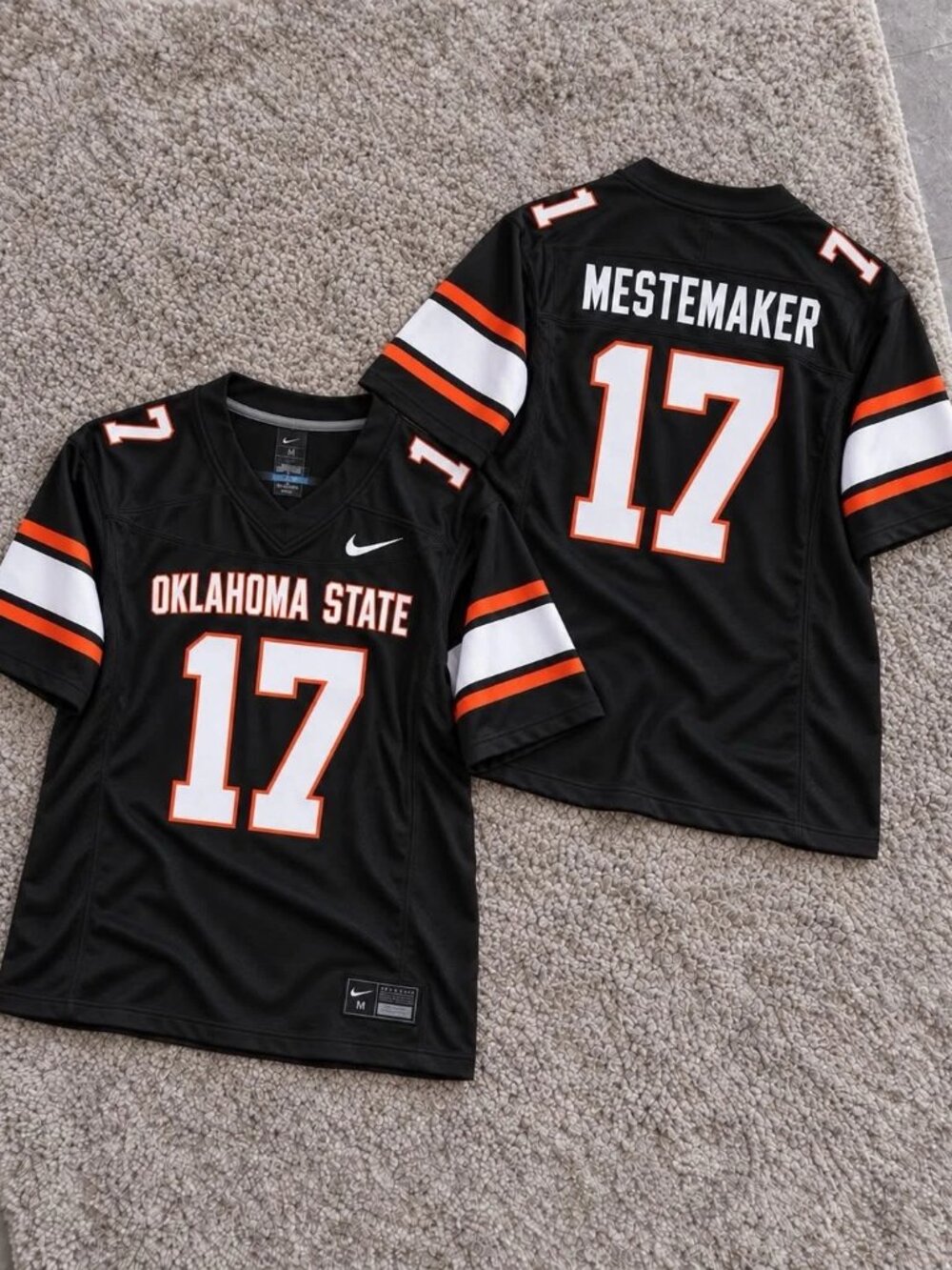 DREW MESTEMAKER Black Stitched Vapor Jersey